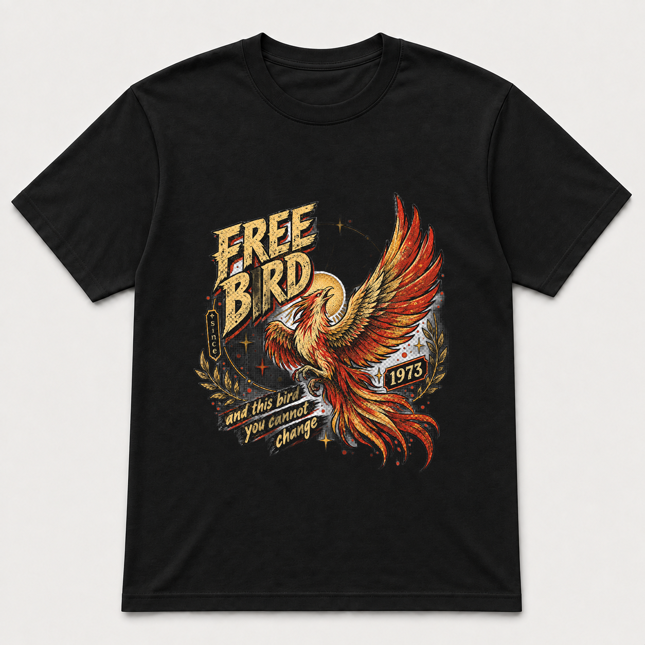 Free Bird Since 1973 – Gildan 5000 T-Shirt